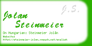 jolan steinmeier business card